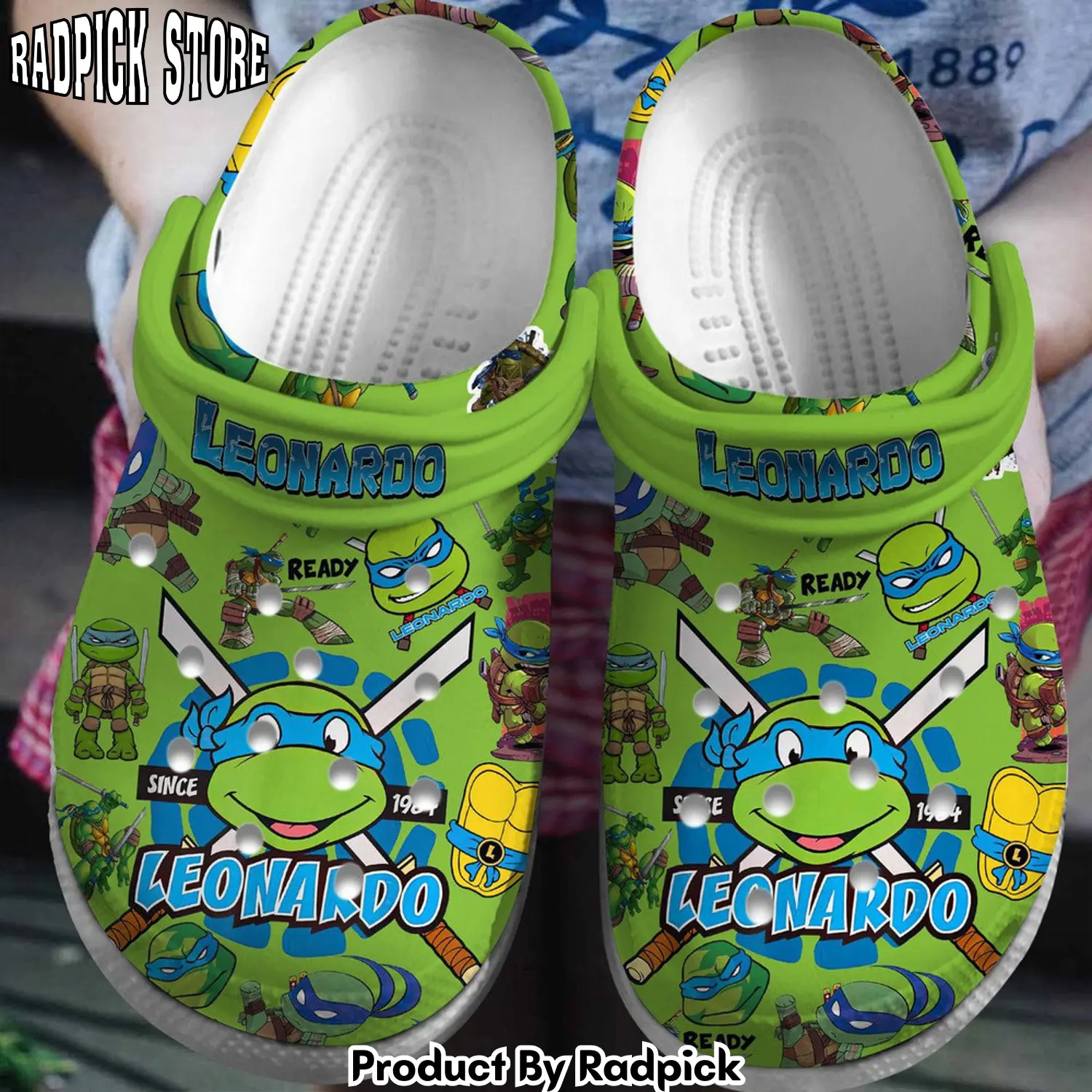 Radpick teenage mutant ninja turtles leonardo cartoon clogs shoes for men women rp652838